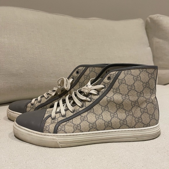 High top Gucci Sneaker in Light Brown - Picture 1 of 8